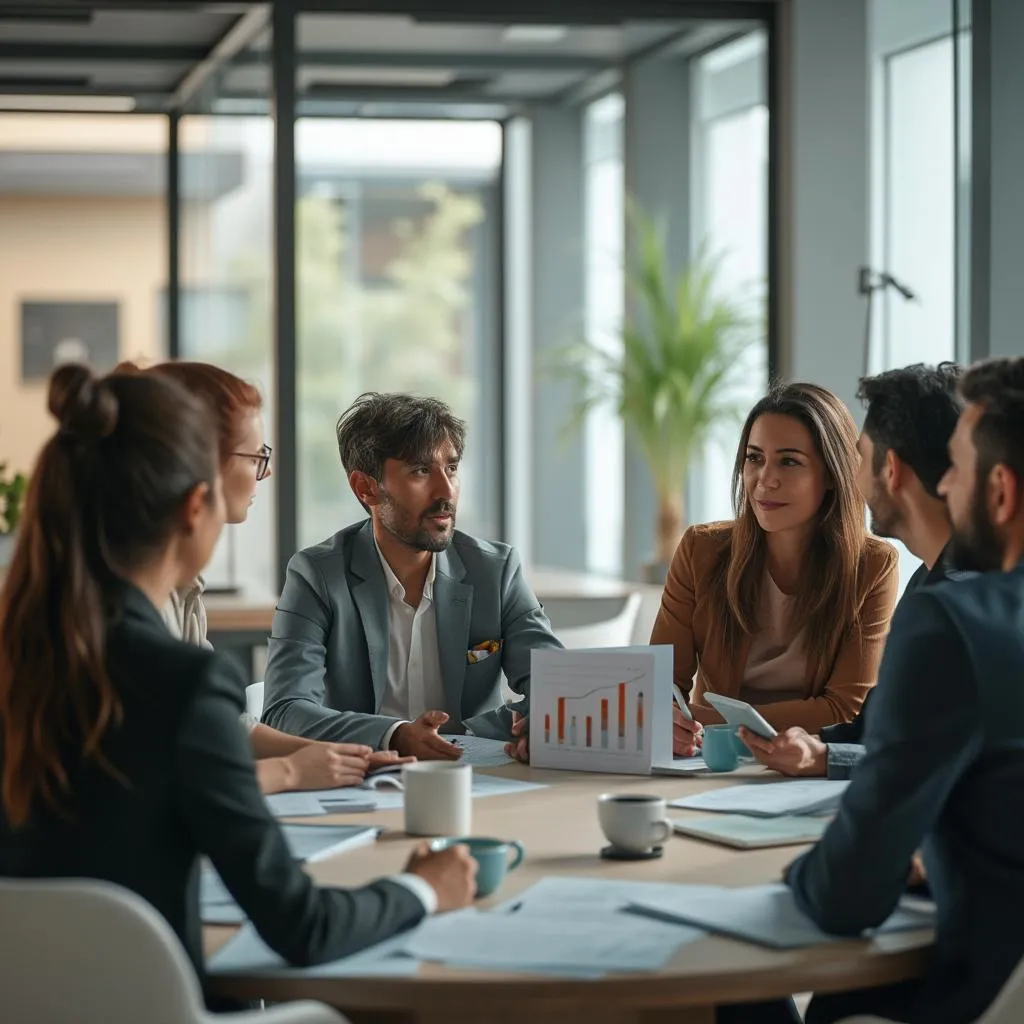 Equipo de FinanzasArg discutiendo estrategias
